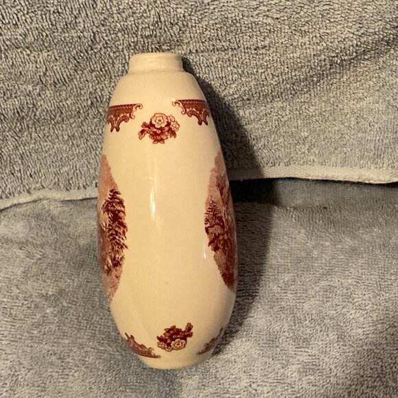 VTG 2003 Johnson Brothers Pink Vase or Decanter-Farnham Castle Pictured-6" H-EUC - Picture 3 of 9